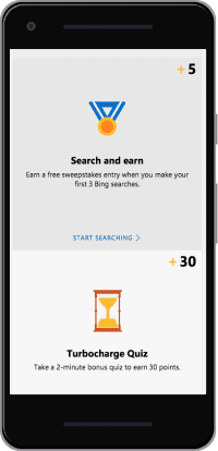 Bing Rewards App Screenshot
