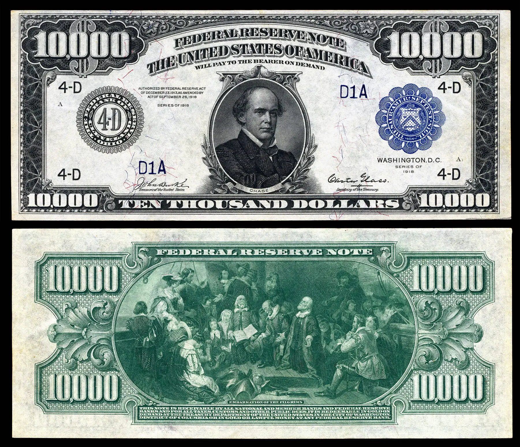 10000 Dollar Bill 1918 