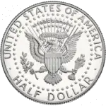 Reverse side of the Half Dollar Depicting an Eagle