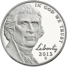 President Thomas Jefferson is on the Nickel