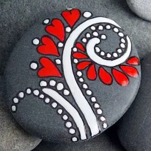 flower pattern rock