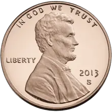 Abraham Lincoln is on the front of the Penny