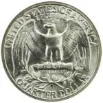 The Eagle is on the backside of the Quarter