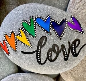 love painted rock