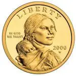Sacagawea Dollar Front-side Depicting Sacagawea