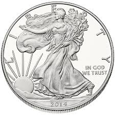 Front of Silver Eagle Dollar depicting Lady Liberty