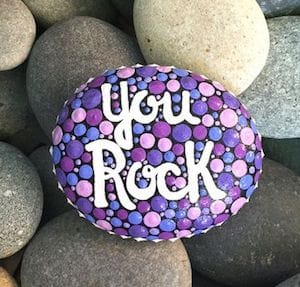 you rock painted rock