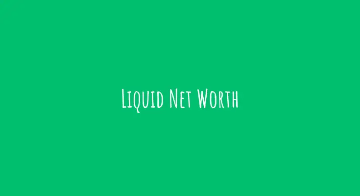 meaning of liquid net worth